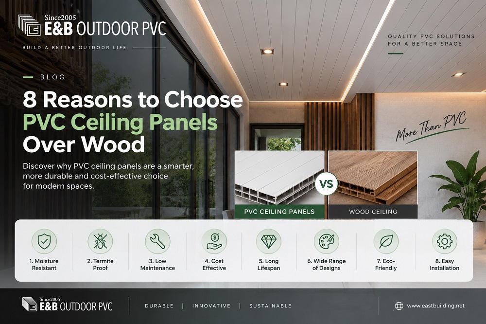 8 Reasons to Choose PVC Ceiling Panels Over Wood